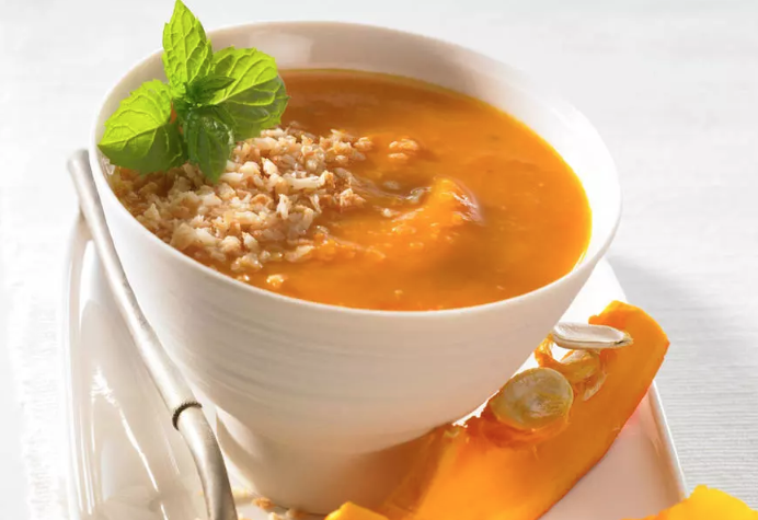 Thermomix Kürbissuppe mit Kokosmilch