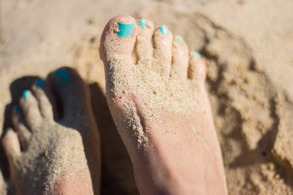 Füße im Sand