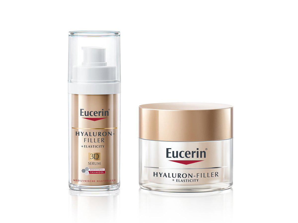 Effektive Anti-Aging Pflege: Das HYALURON-FILLER + ELASTICITY 3D Serum von Eucerin