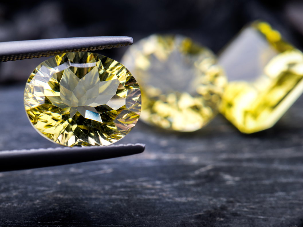 Edelstein gelber Lemon Quartz