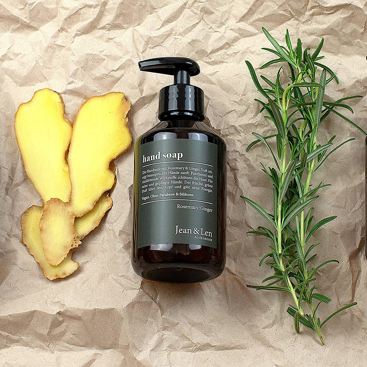 Jean & Len Handseife Rosemary & Ginger