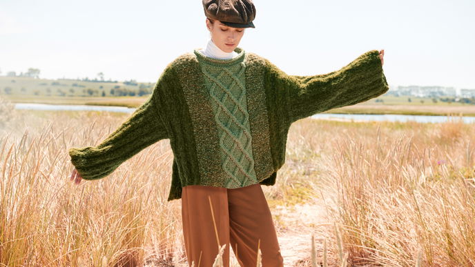 Strickanleitung: Patchwork-Pullover in 3 verschiedenen Mustern