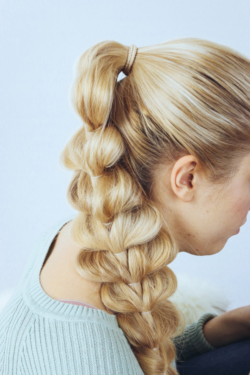 Flechtfrisur für dünne Haare