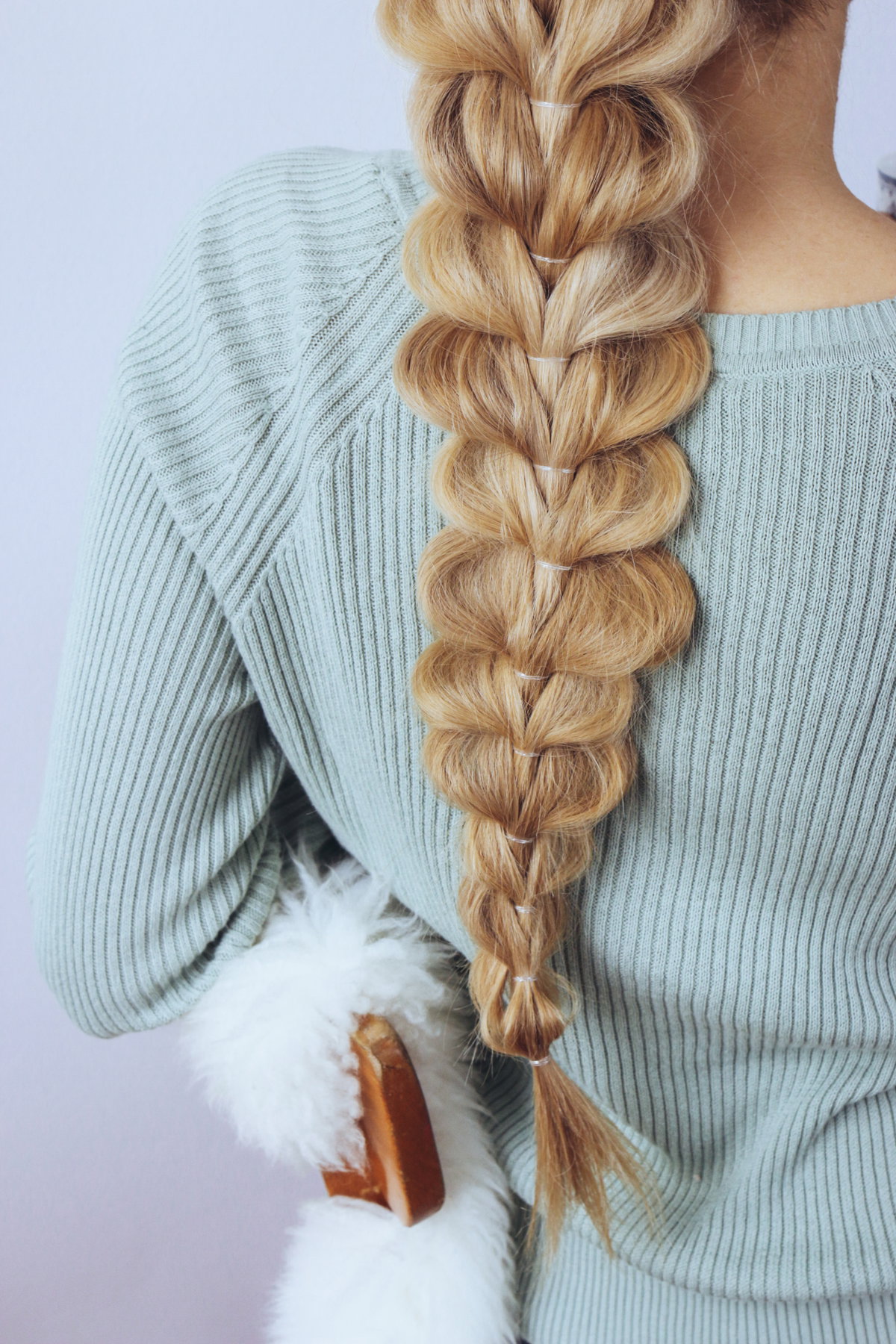 Rapunzel-Zopf für dünne Haare