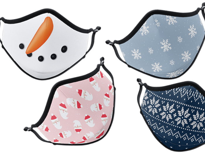Weihnachtsmasken von Vistaprint