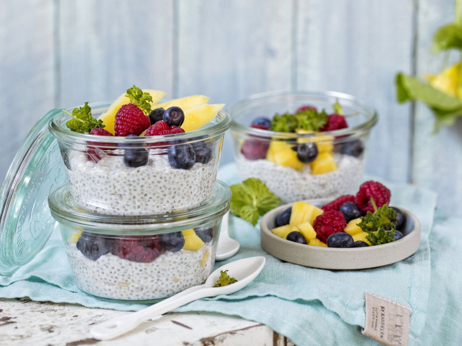 Chiapudding mit Joghurt