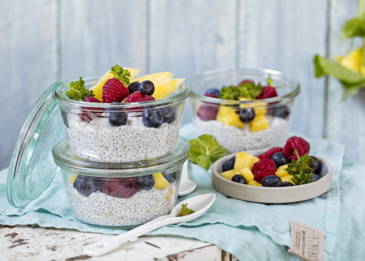 Chiapudding mit Joghurt