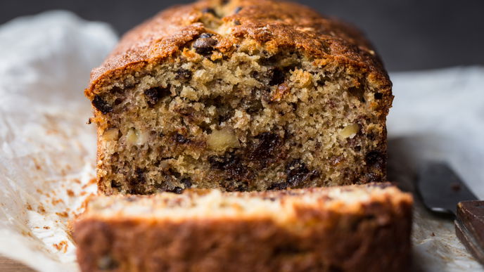 Rezept: Saftiges Bananenbrot mit Nussnougatcreme