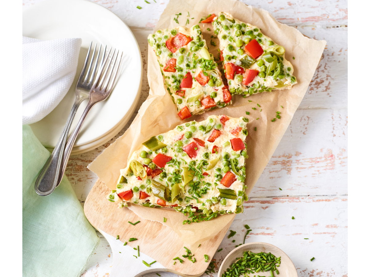 Erbsen Frittata