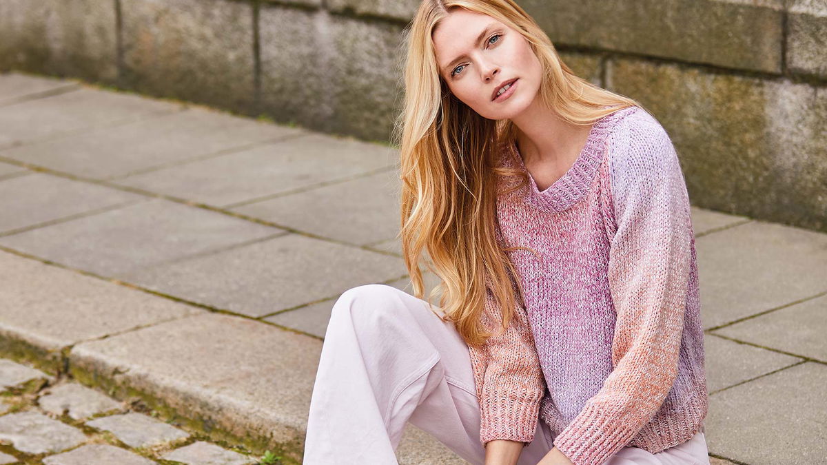 Strickanleitung: Raglan-Pullover mit Dégradé-Effekt