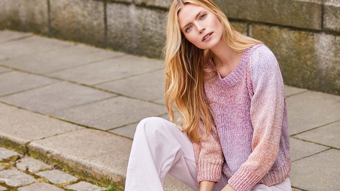Strickanleitung: Raglan-Pullover mit Dégradé-Effekt
