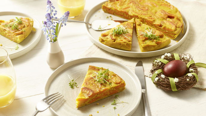 Ostern: Rezept für vegane Karottentortilla