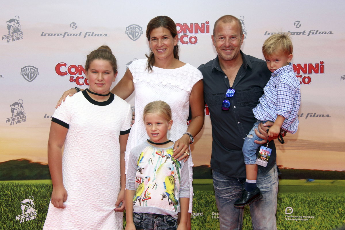 Heino Ferch mit Ehefrau Marie-Jeanette Ferch und Kindern