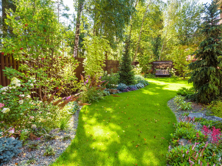 Schattiger Garten