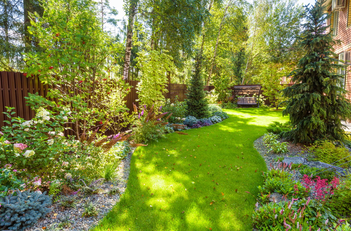 Schattiger Garten