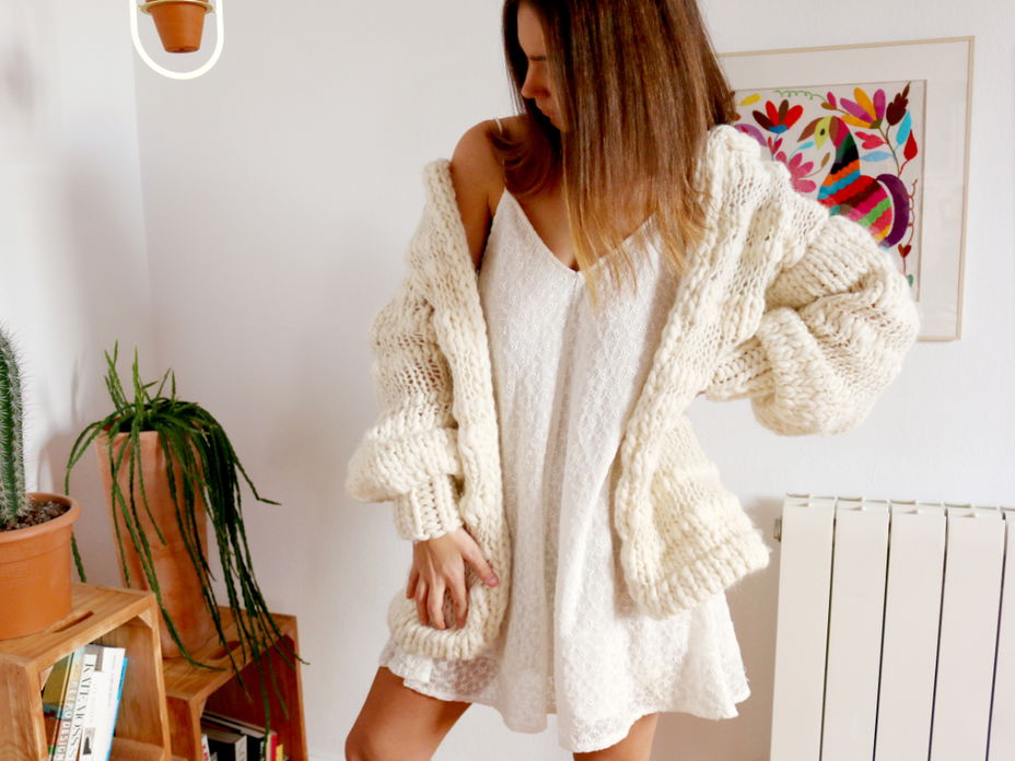 Cardigan aus Schafwolle