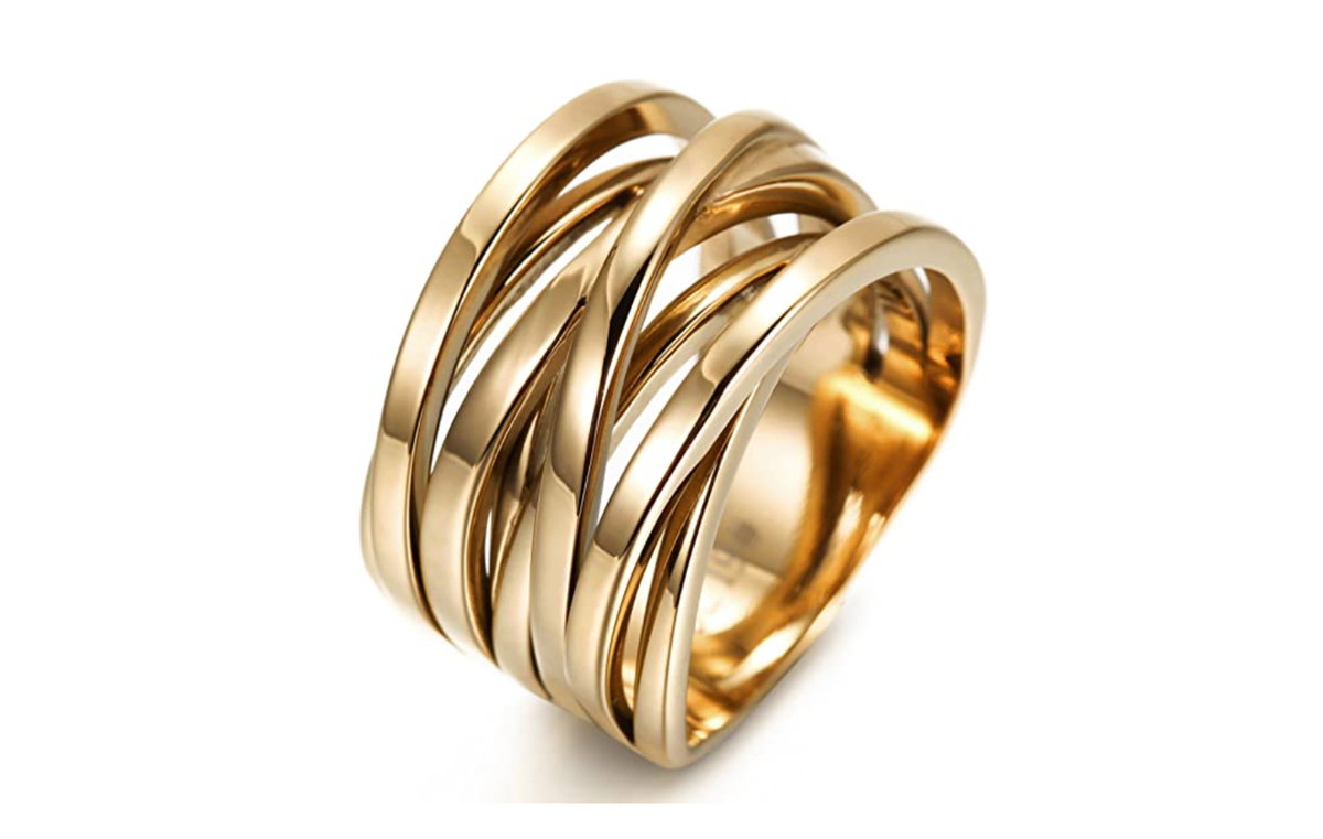 Goldener Ring verschlungen