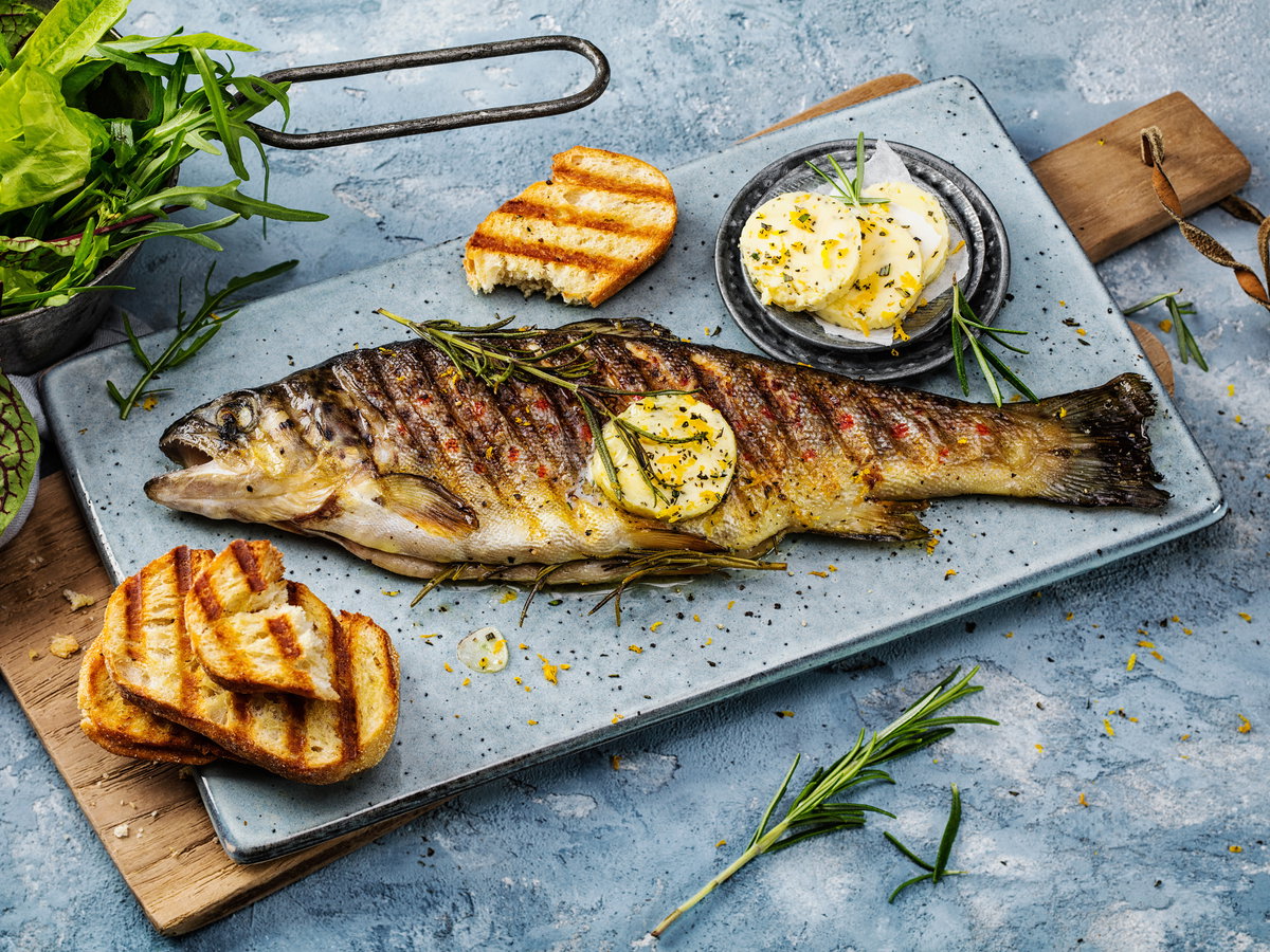Gegrillte Forelle