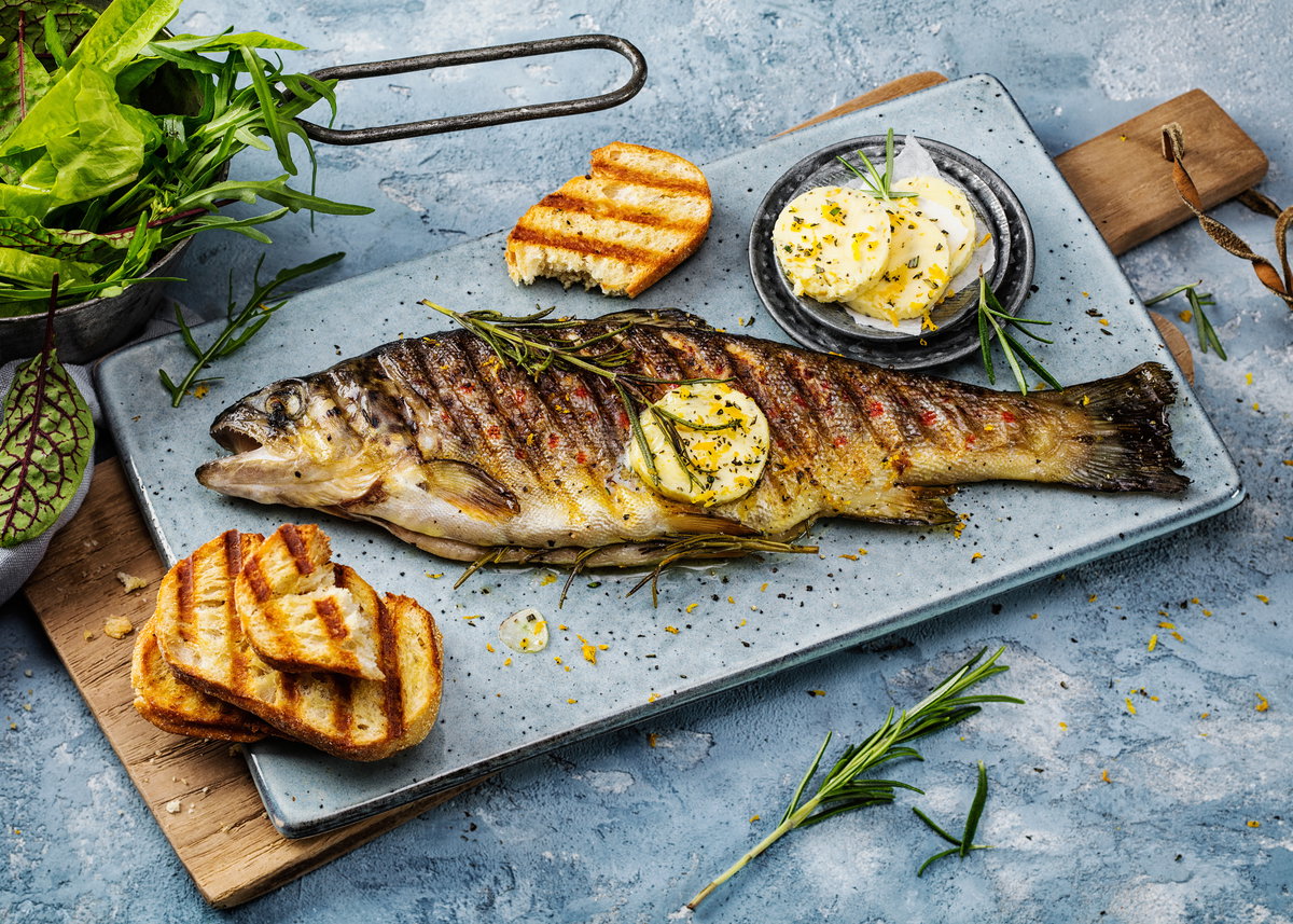 Gegrillte Forelle