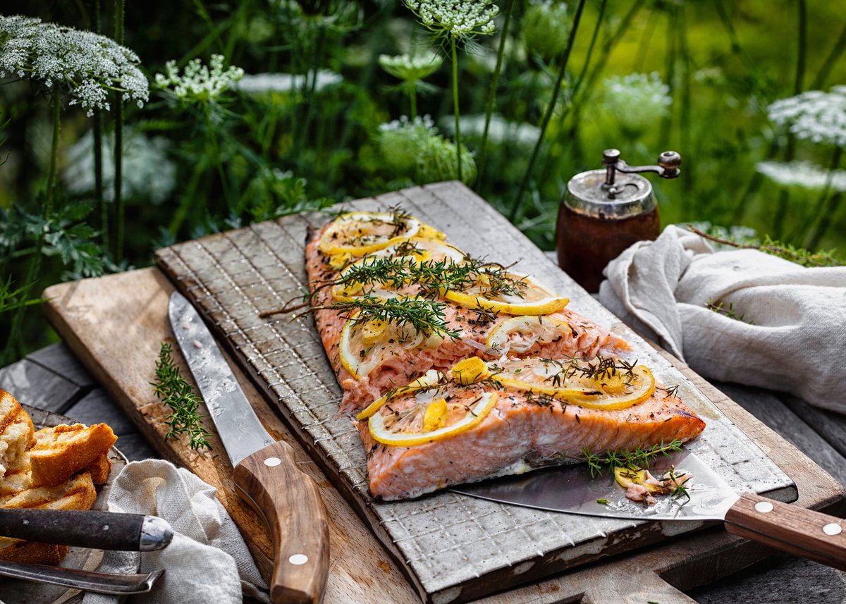 Gegrillter Lachs