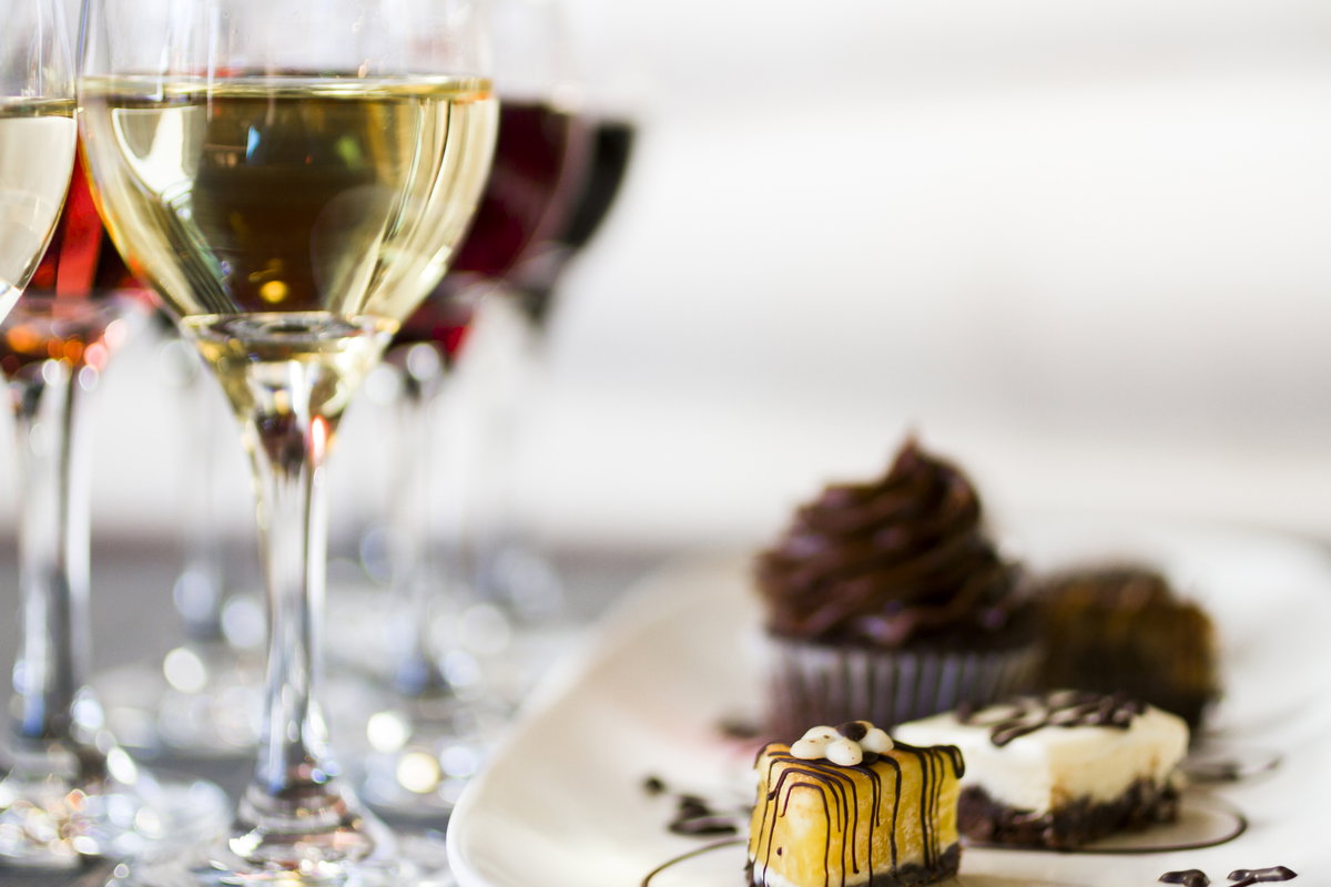 Wein und Dessert