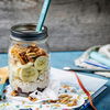 Rezept für Schoko-Oatmeal mit Banane und Mandeln 