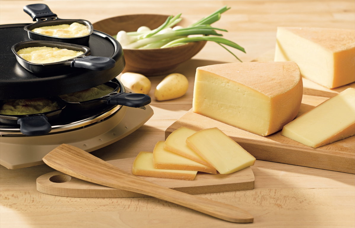 Käse-Raclette.
