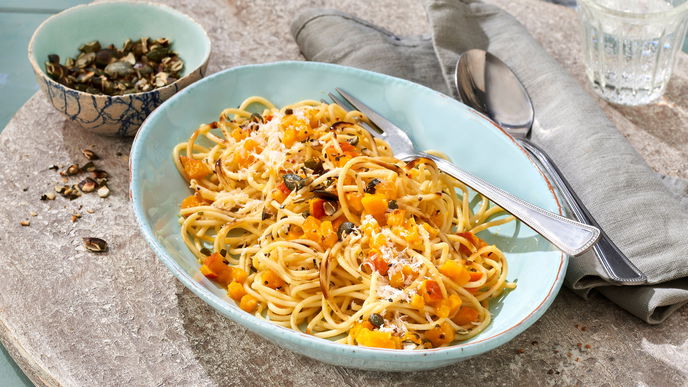 Kürbis-Pesto Pasta: Leckeres Rezept