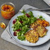 Rezept für Zucchini-Rösti mit Kürbischutney
