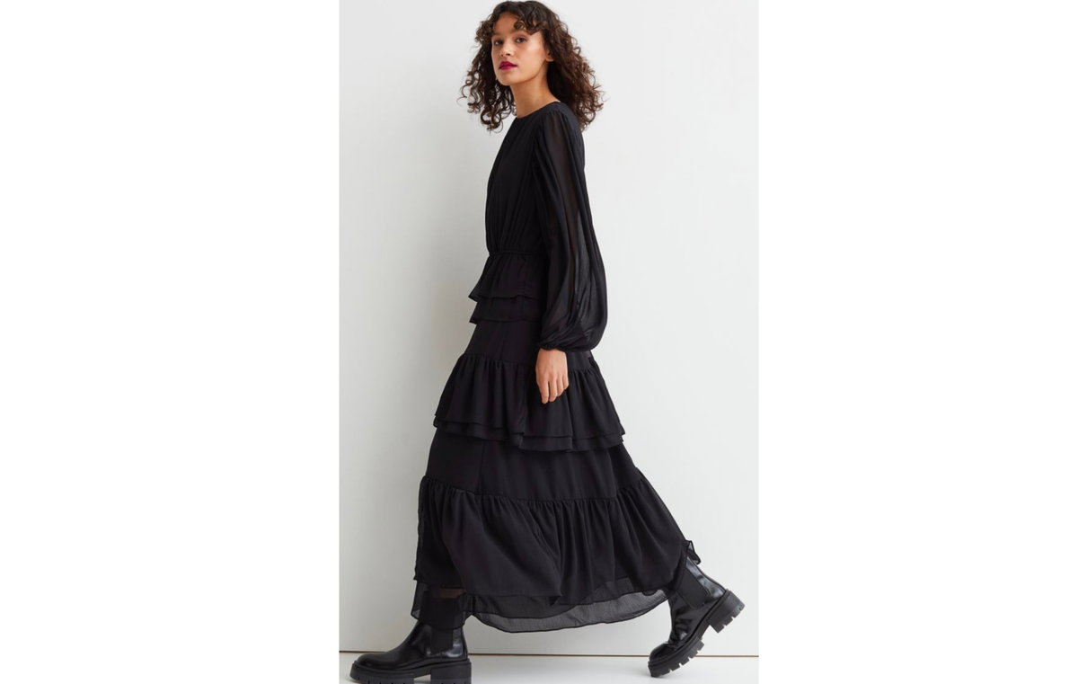 Maxikleid H&M schwarz