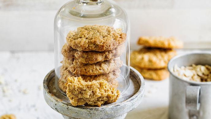 Rezept für schnelle Gewürzkekse mit Haferflocken - in 10 Minuten gebacken