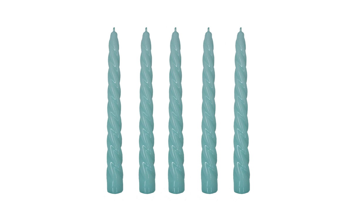 Spiralkerzen mint