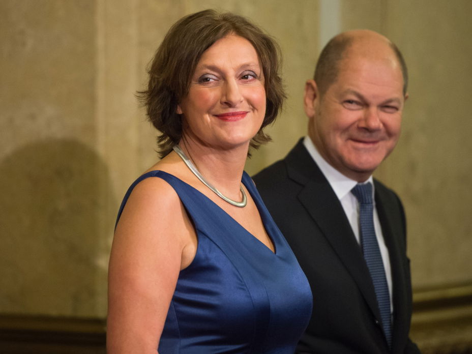 Britta Ernst und Ehemann Olaf Scholz
