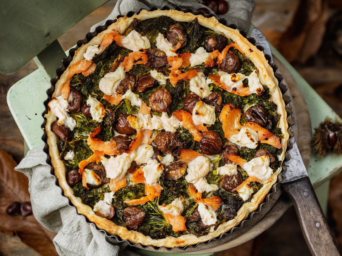 Grünkohl-Quiche