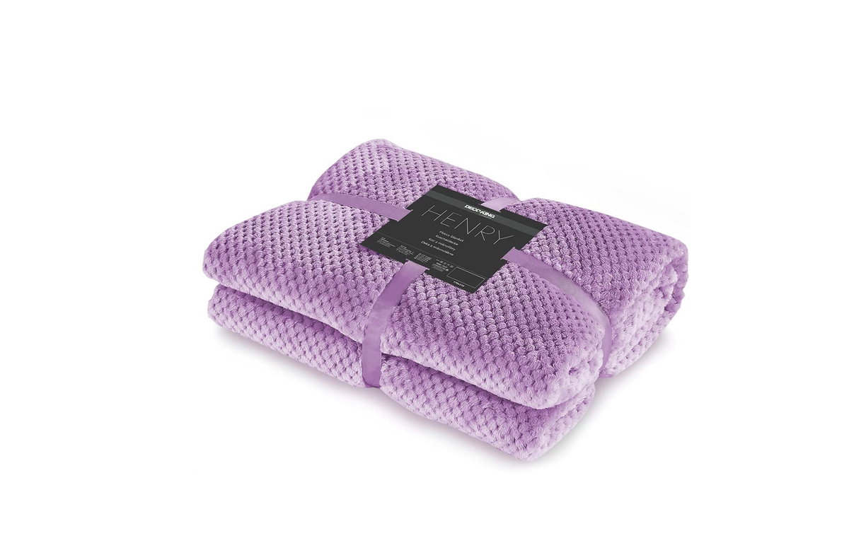 Wolldecke lila