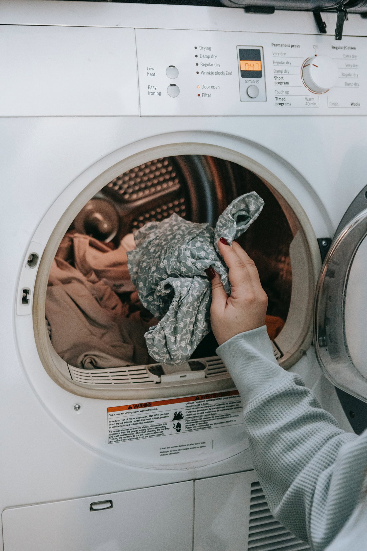 Wäsche in der Waschmaschine