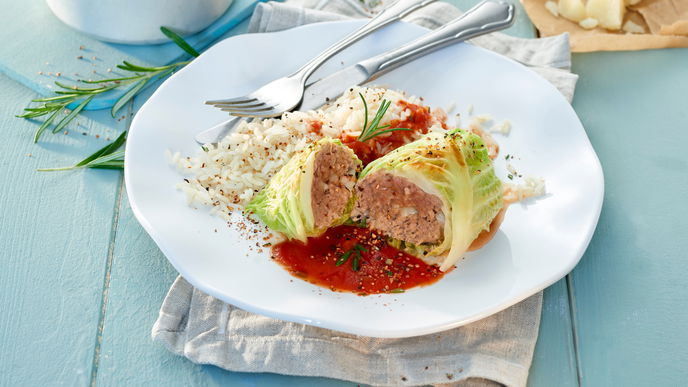 Rezept für Wirsingrouladen mit Hackfleischfüllung