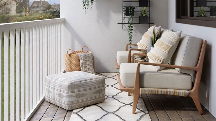Balkon-Trends 2023: Die schönsten Teppiche für den Balkon