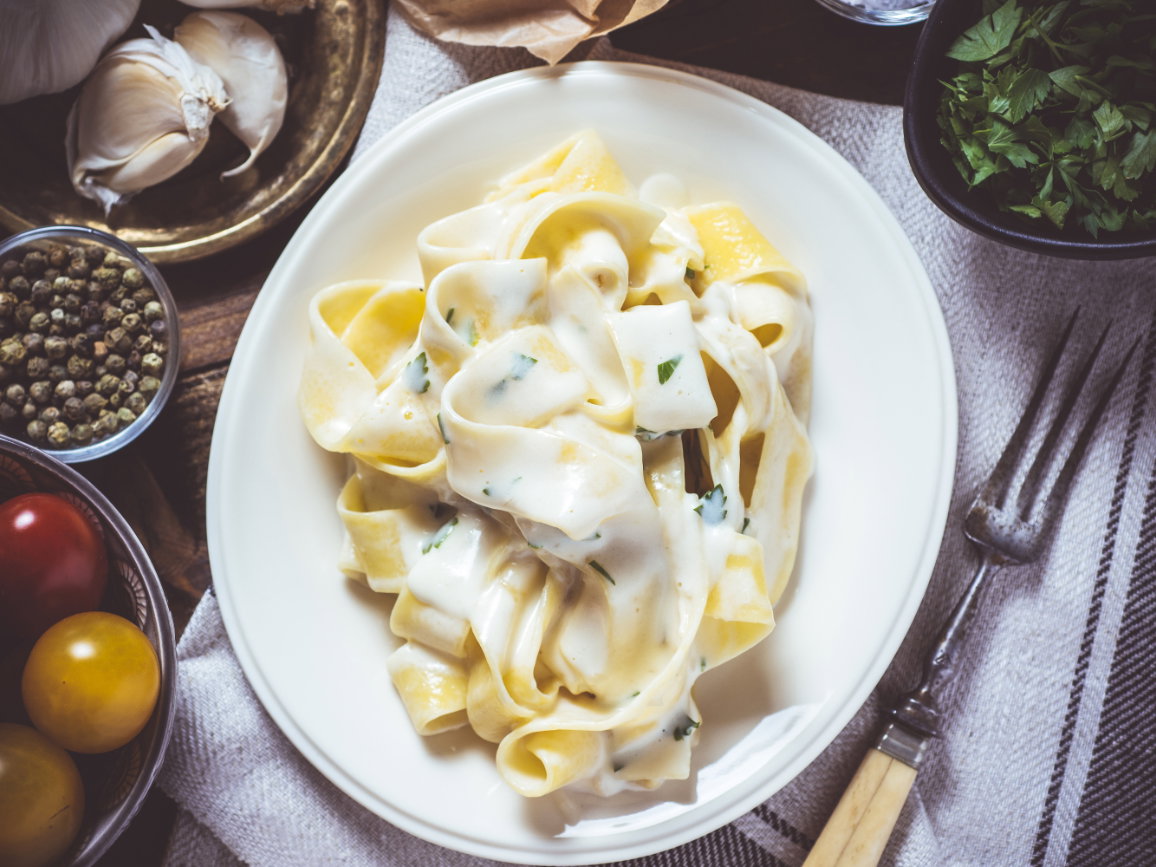 Pasta mit mehlfreier Mehlschwitze