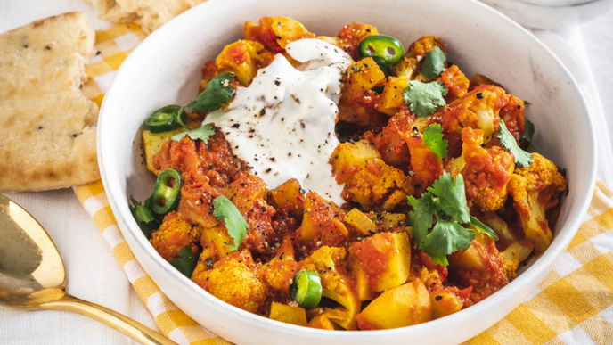 Abnehm-Rezept: Schnelles vegetarisches Blumenkohl-Curry