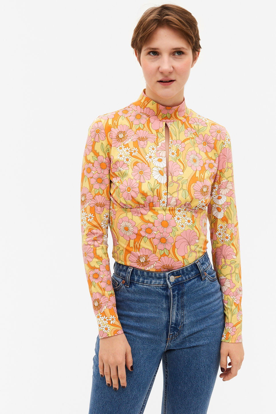 Bluse mit Blumenmuster