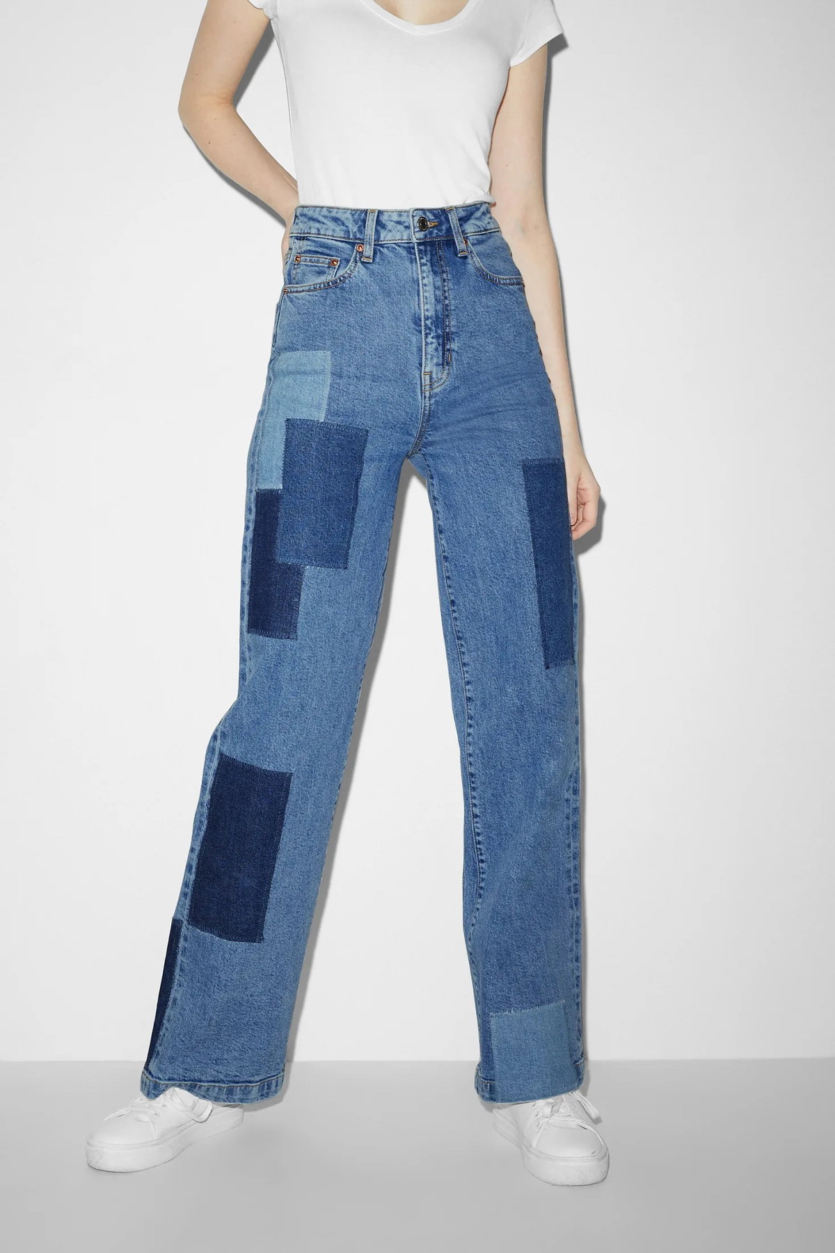 Jeans mit Patchwork