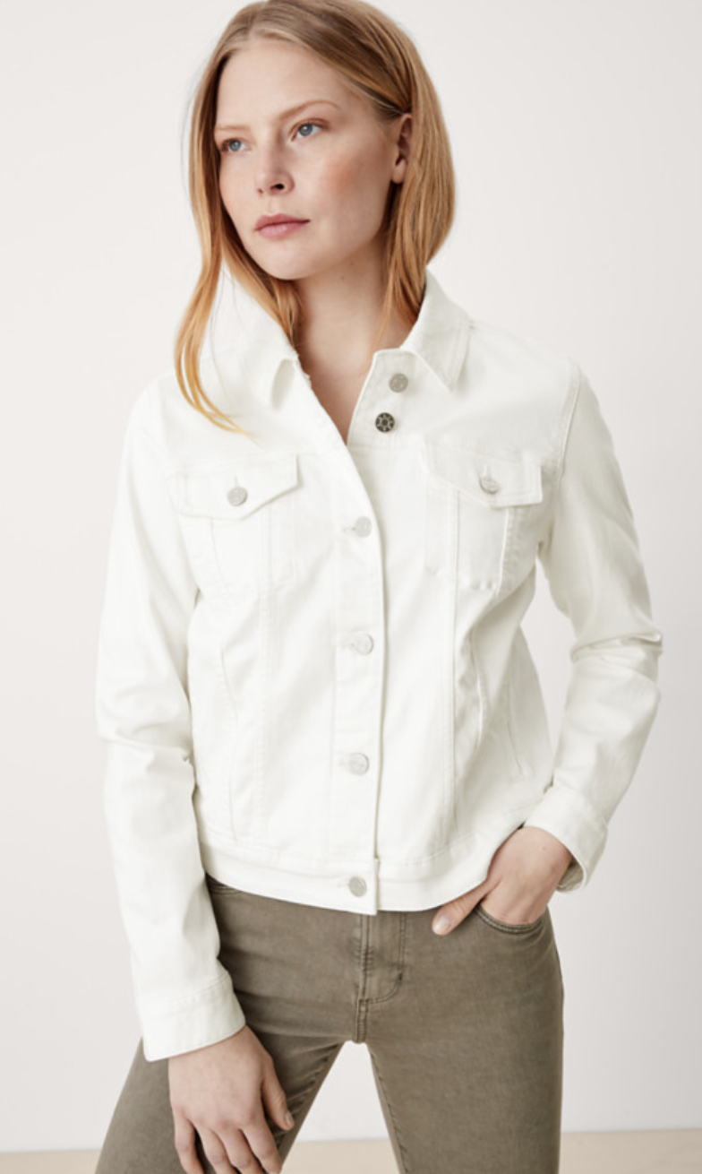 Weiße Jeansjacke