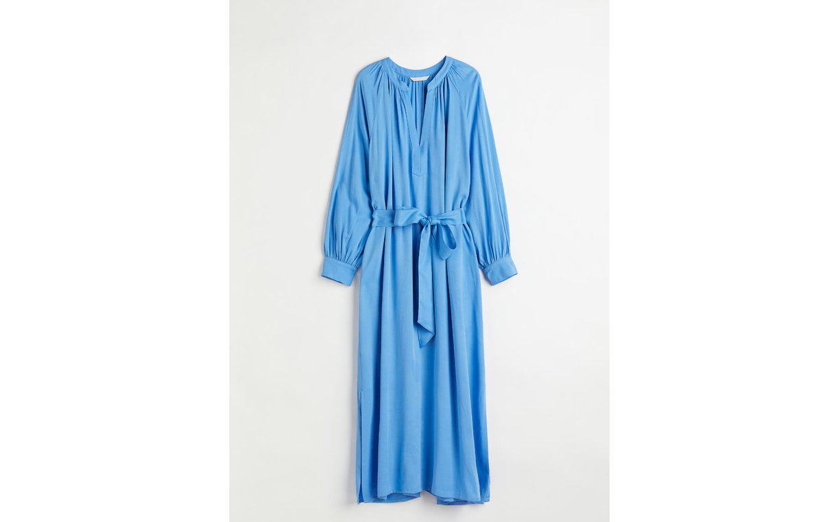 Kleid Satin blau