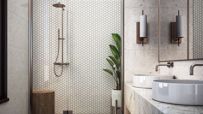 Badezimmer gestalten: 4 einfache Tricks für eine stylische Dusche
