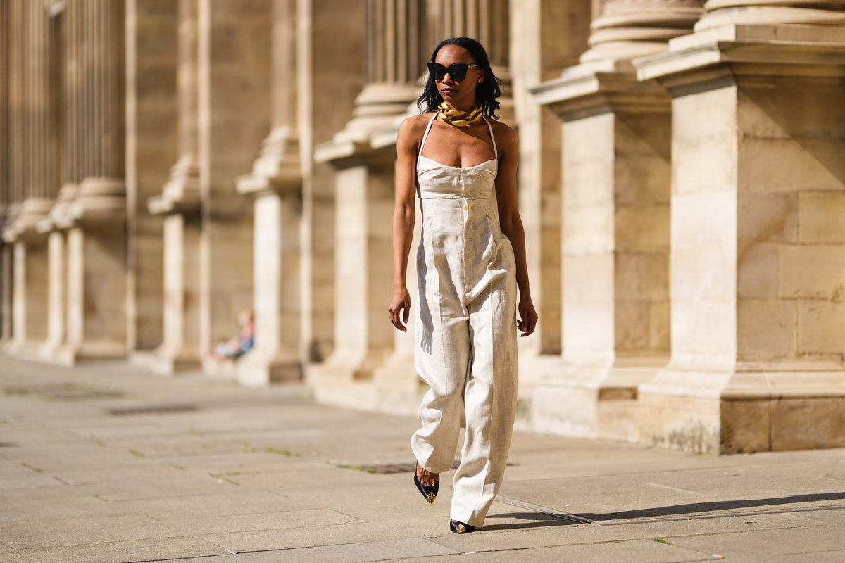 Jumpsuits aus Leinen