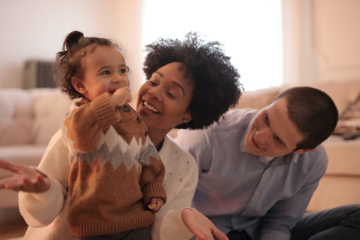 Mutter, Vater und Tochter