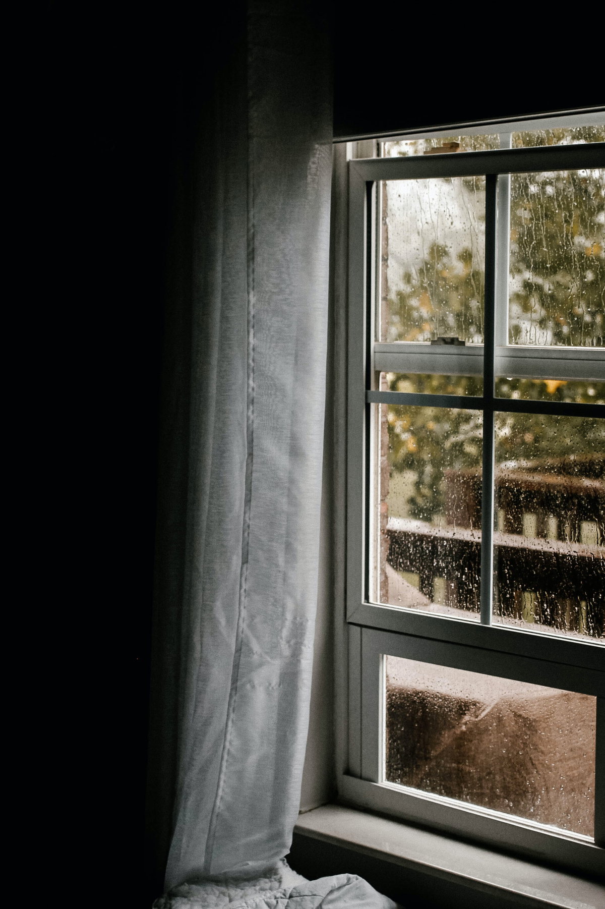 Lüften bei Regen