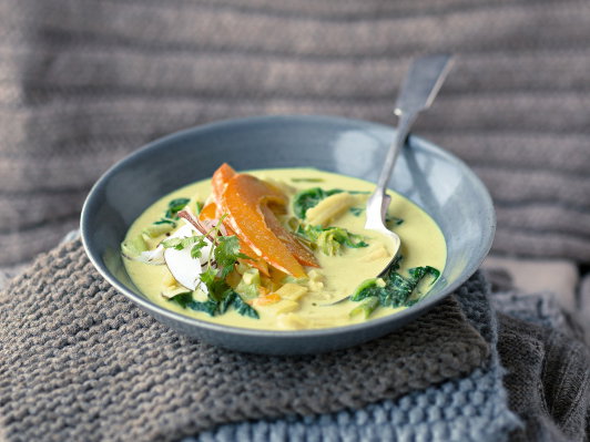 Kürbissuppe mit Curry