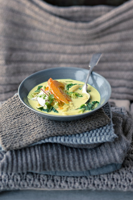 Kürbissuppe mit Curry